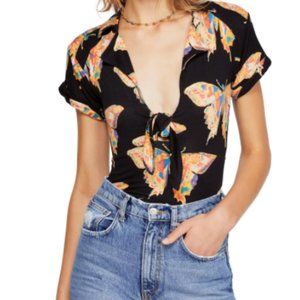 FREE PEOPLE NEW W/O tags Butterfly Crop Top XS